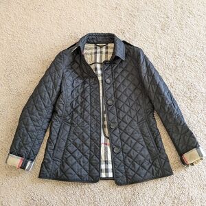 Burberry diamond quilted jacket XS GUC